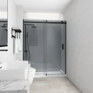 Frameless Single Sliding Door Australian Standard 10mm Clear Tempered Toughen Glass Shower Screen Wall to Wall or L shape Installation