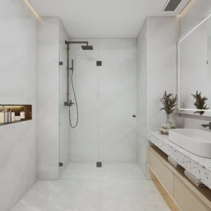 Frameless Single Sliding Door Australian Standard 10mm Clear Tempered Toughen Glass Shower Screen Wall to Wall or L shape Installation
