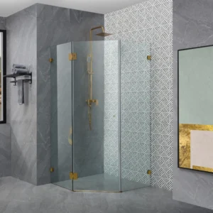 Frameless Pivot Diamond Shower Screen Australian Standard 10mm Tempered Toughen Glass